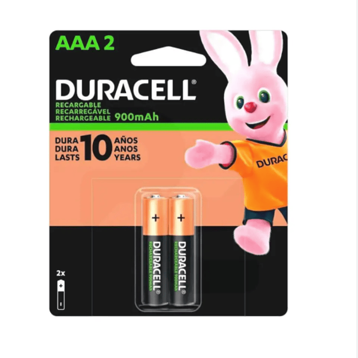 Pilas Duracell recargable AAA 2 Unidades. 1