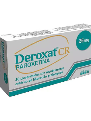 Deroxat CR Paroxetina 25 mg 30 Comprimidos.