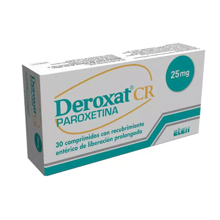 Deroxat CR Paroxetina 25 mg 30 Comprimidos. 1