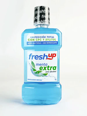 Enjuague bucal Fresh Up Menta extra 1 litro.