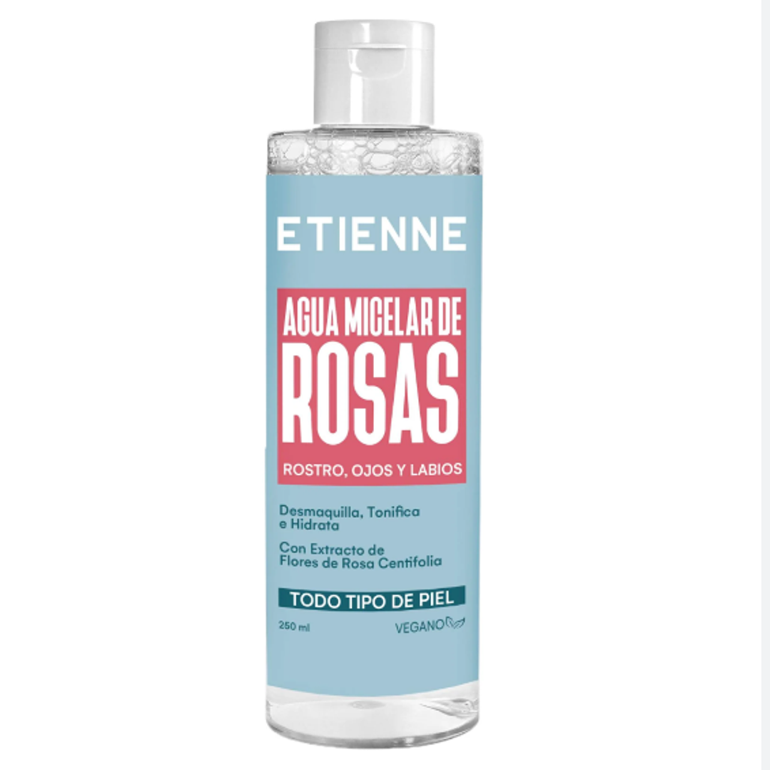 Agua Micelar de rosas 250 ml. Etienne 1