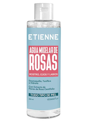 Agua Micelar de rosas 250 ml. Etienne