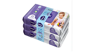 Toalla húmeda Babysec Premium 135 Unidades.