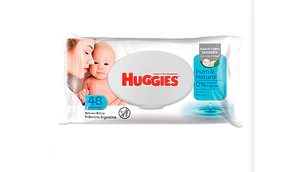 Toallitas húmedas Huggies Puro & Natural 48 Unidades.