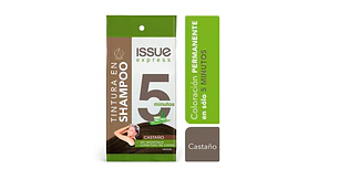 Tintura en shampoo Issue express 5 minutos Castaño oscuro.