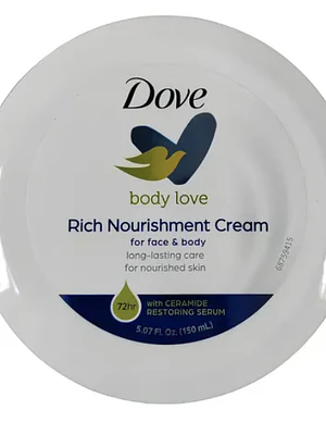 Dove Body love Rich nourishment cream Cara y cuerpo 150 g.