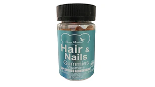 Hair & Nails Gummies Vitamins 30 Gomitas. Green  Medical