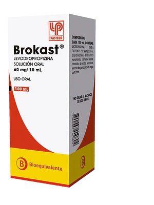 Brokast (B) Levodropropizina 60 mg/10 ml Solución oral 120ml. Pasteur