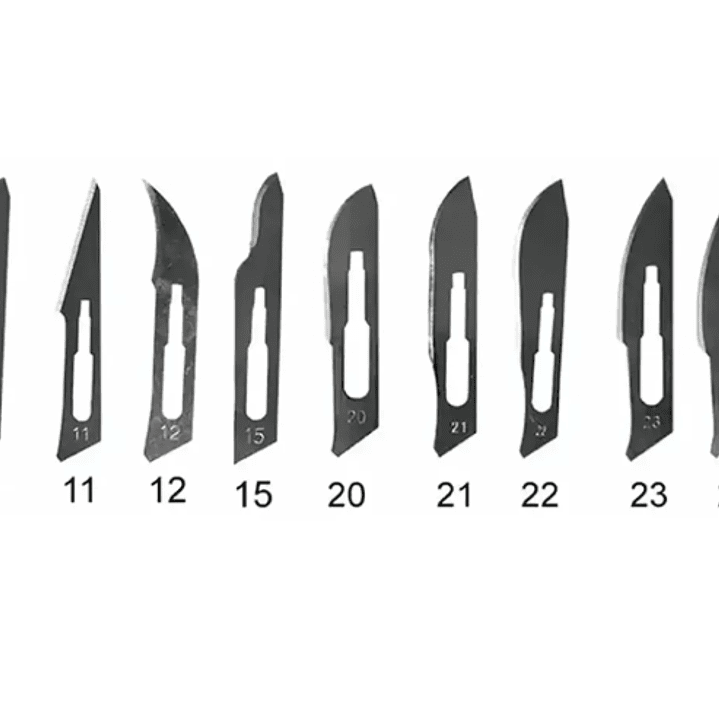 Hoja bisturí Acero inoxidable N°24 Reutter 100 Unidades. 1