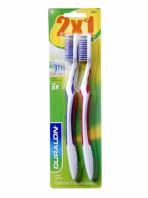 Cepillo dental Duralon 6N Duro 2 Unidades.