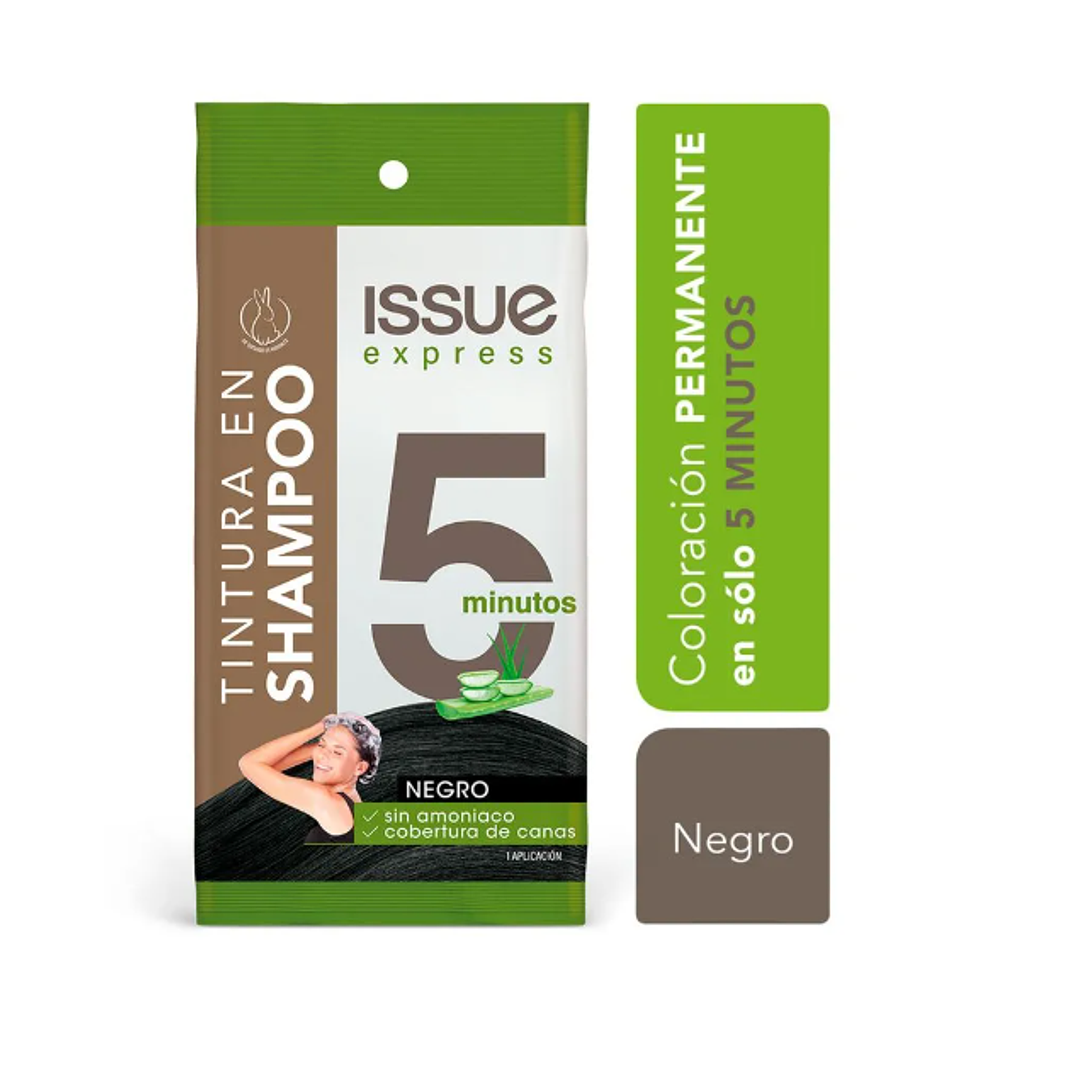 Tintura shampoo Issue express 5 minutos Negro. 1