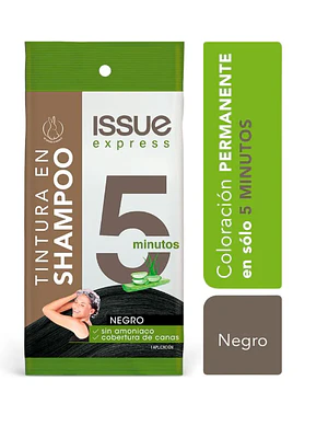 Tintura shampoo Issue express 5 minutos Negro.