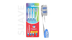 Cepillo dental Colgate Procuidado Suave 4 Unidades.