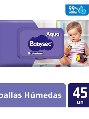 Toallas húmedas Babysec Premium 45 Unidades.
