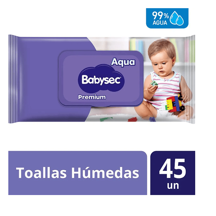 Toallas húmedas Babysec Premium 45 Unidades. 1