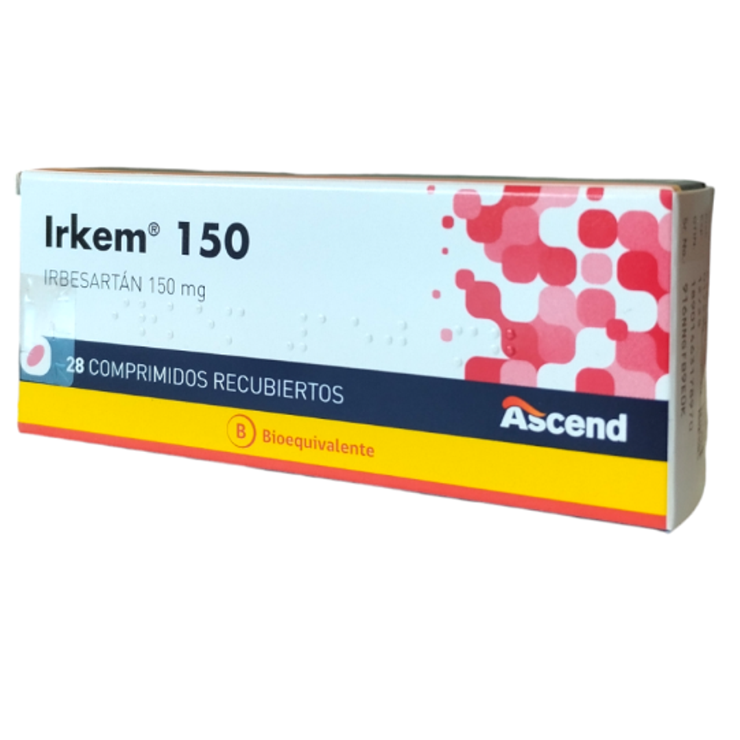 Irkem 150 (B) Irbesartán 150 mg 28 Comprimidos. 1