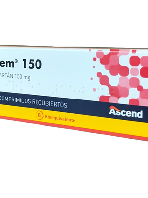 Irkem 150 (B) Irbesartán 150 mg 28 Comprimidos.