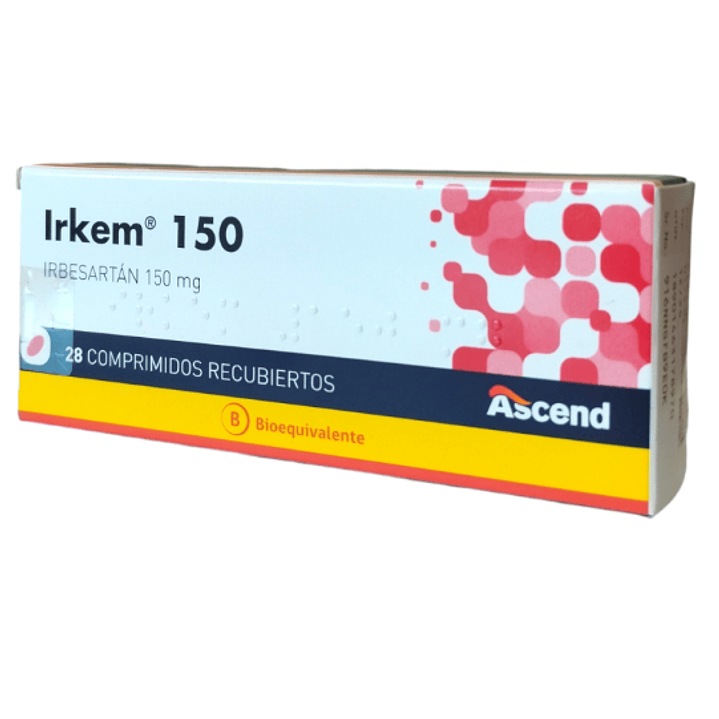 Irkem 150 (B) Irbesartán 150 mg 28 Comprimidos. 1