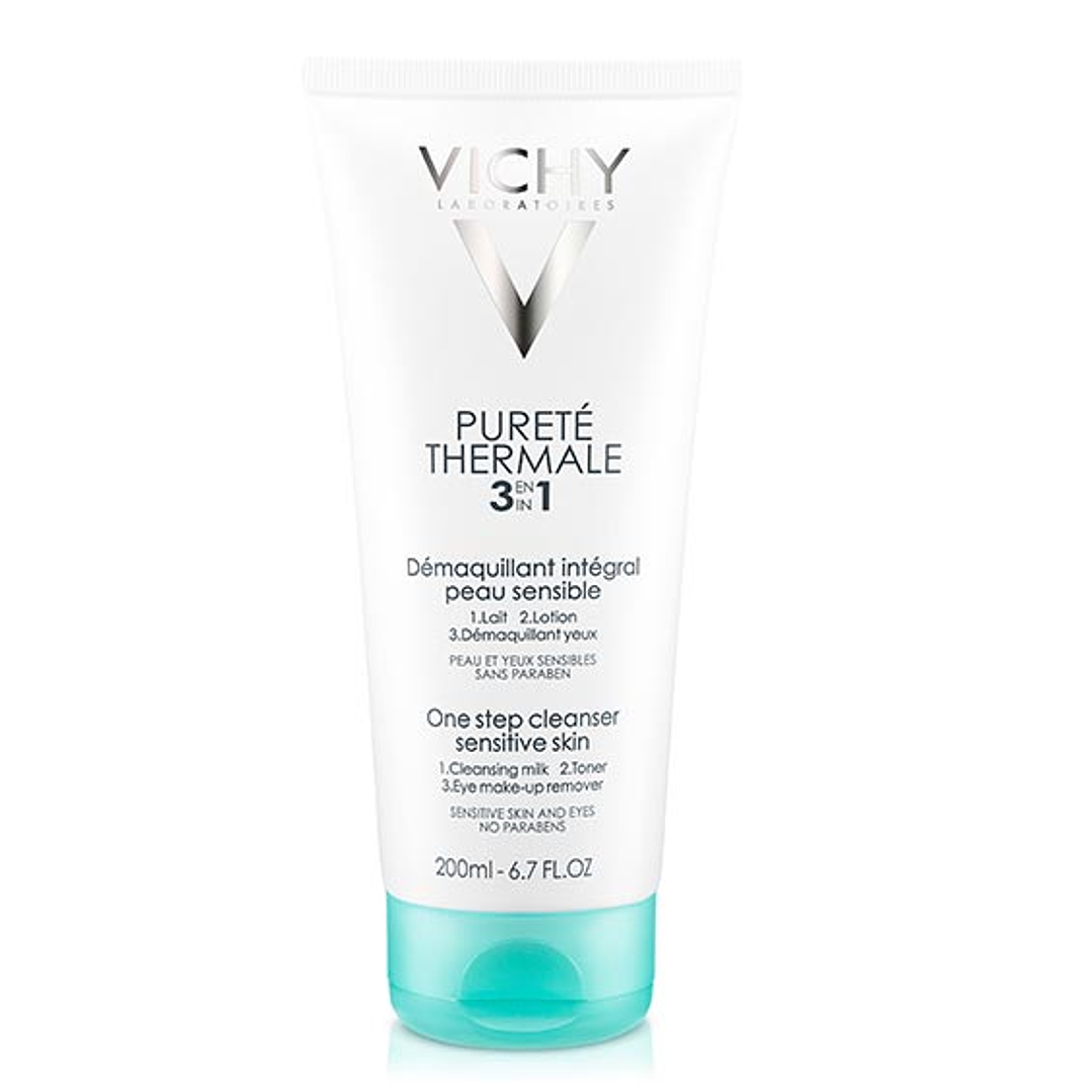 Desmaquillante integral 3 en 1 Piel sensible 200 ml. Vichy 1
