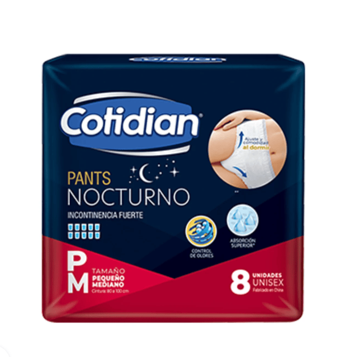 Cotidian Pants Nocturno P/M 8 Unidades. 1
