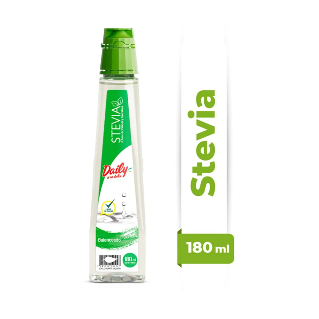 Endulzante líquido Daily Stevia 180 ml. 1