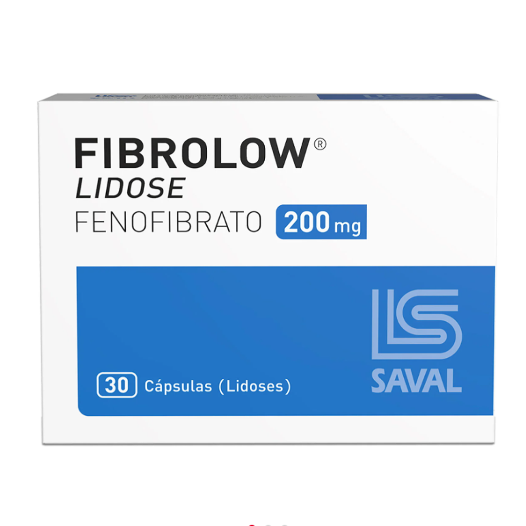 Fibrolow Lidose (B) Fenofibrato 200 mg 30 Cápsulas. 1