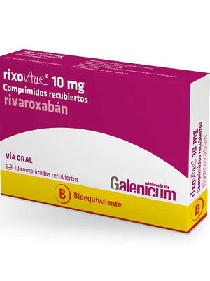 Rixovitae (B) Rivaroxabán 10 mg 10 Comprimidos.