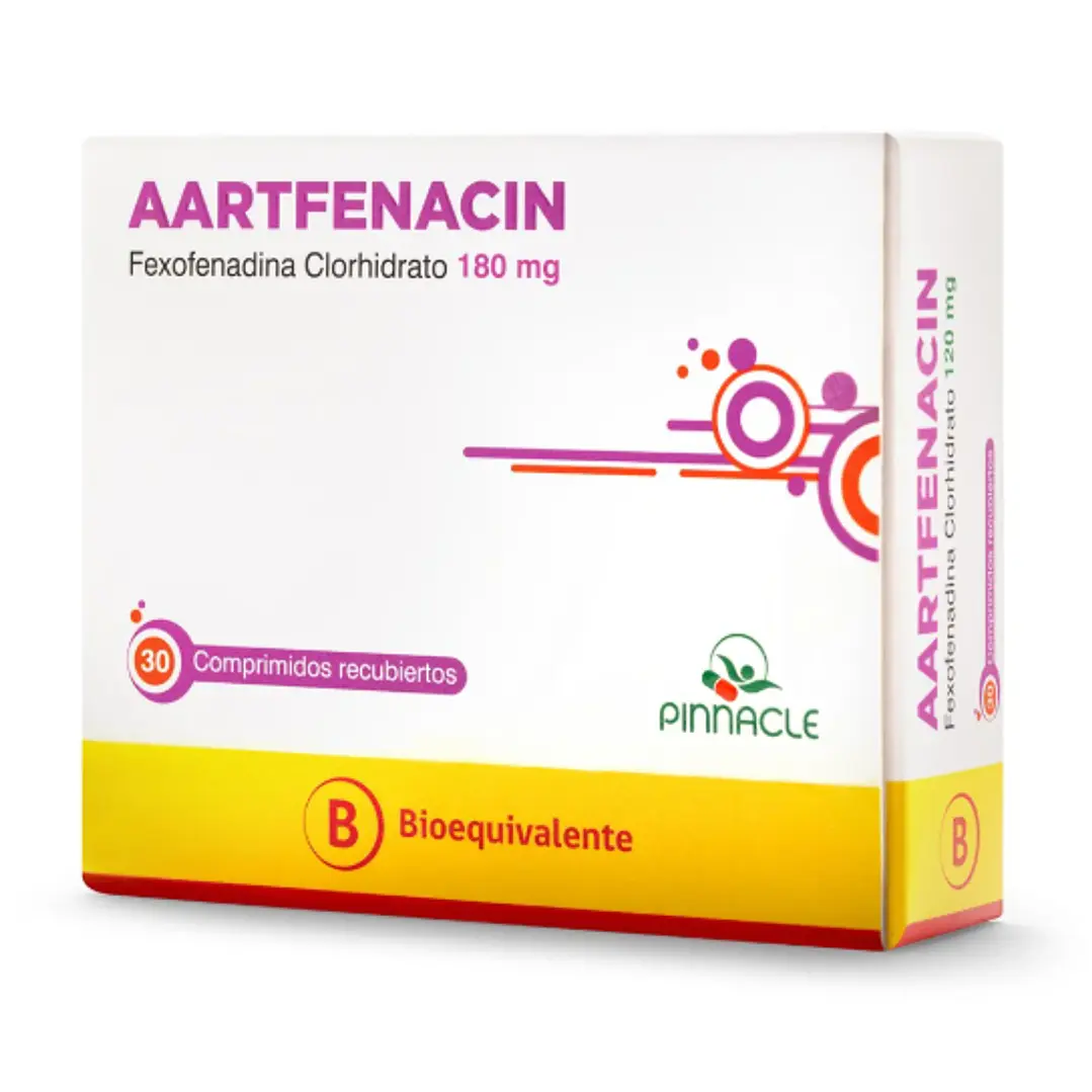 Aartfenacin (B) Fexofenadina 180 mg 30 Comprimidos. 1