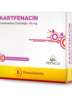 Aartfenacin (B) Fexofenadina 180 mg 30 Comprimidos.