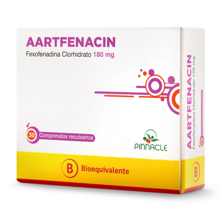 Aartfenacin (B) Fexofenadina 180 mg 30 Comprimidos. 1