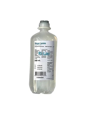 Ringer Lactato 500 ml Caja de 20 Unidades. Braun 