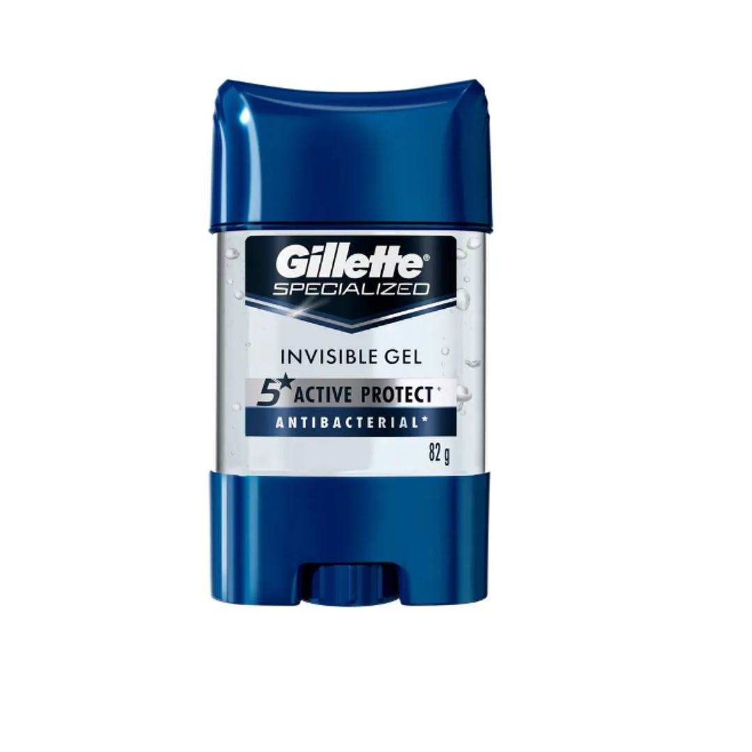 Gillette Desodorante antibacterial Invisible Gel 82 g. 1