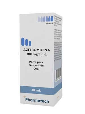 Azitromicina 200 mg/ 5 ml Solución oral 30 ml.