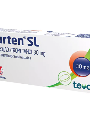 Burten SL Ketorolaco 30mg 4 Comprimidos sublinguales.