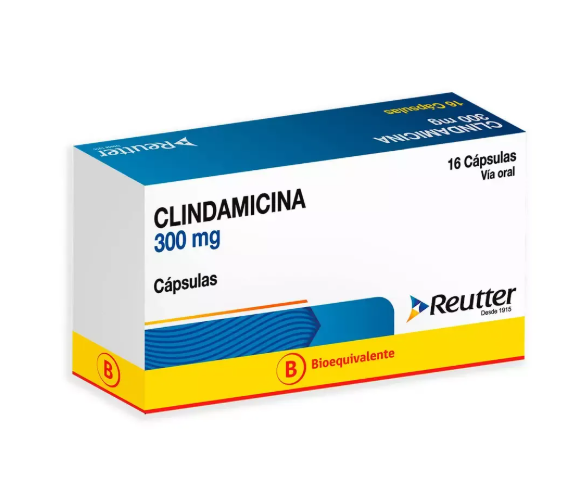 Clindamicina (B) 300 mg 16 Cápulas. Reutter