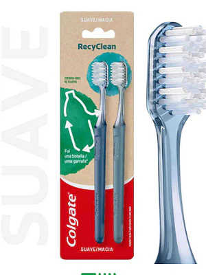 Cepillo dental Colgate Recycled 2 Unidades.