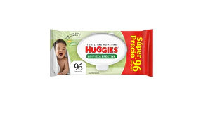 Toallitas húmedas Huggies Limpieza efectiva 96 Unidades.