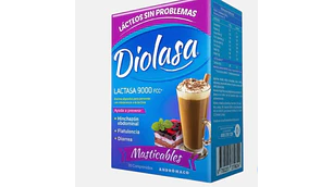 Diolasa Lactasa 9000 FCC Vainilla 30 Comprimidos masticables.