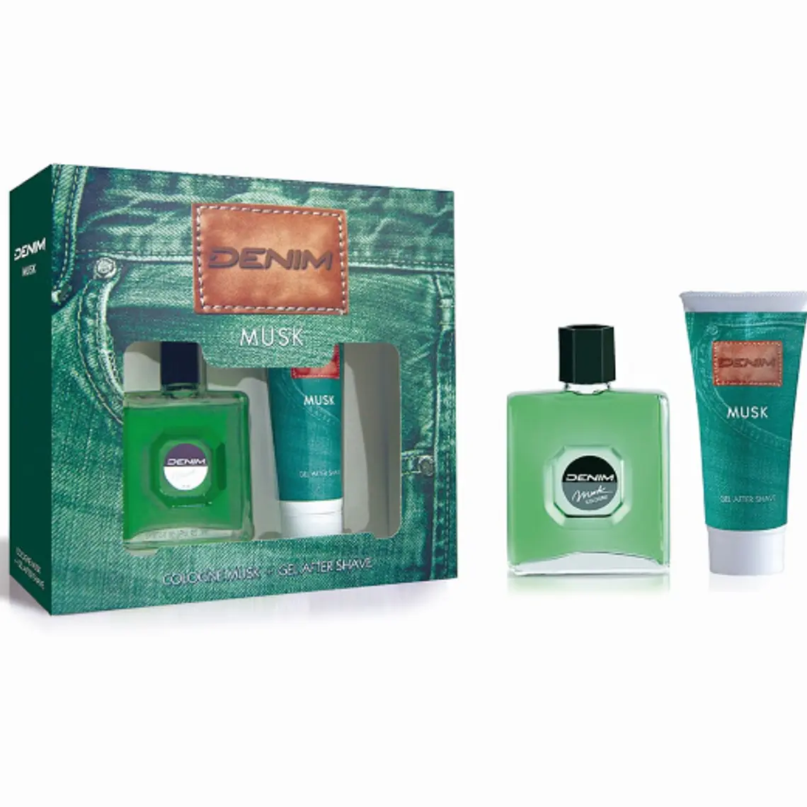 Set Denim Musk Colonia 75 ml+ Gel after shave 75 ml. 1