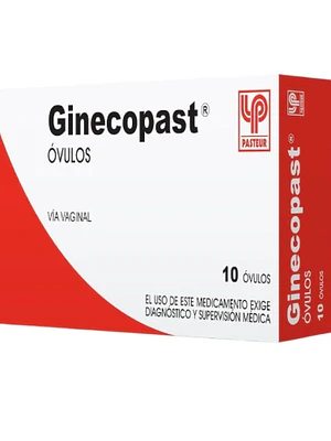Ginecopast Miconazol, Tinidazol 100/150 mg 10 Óvulos.