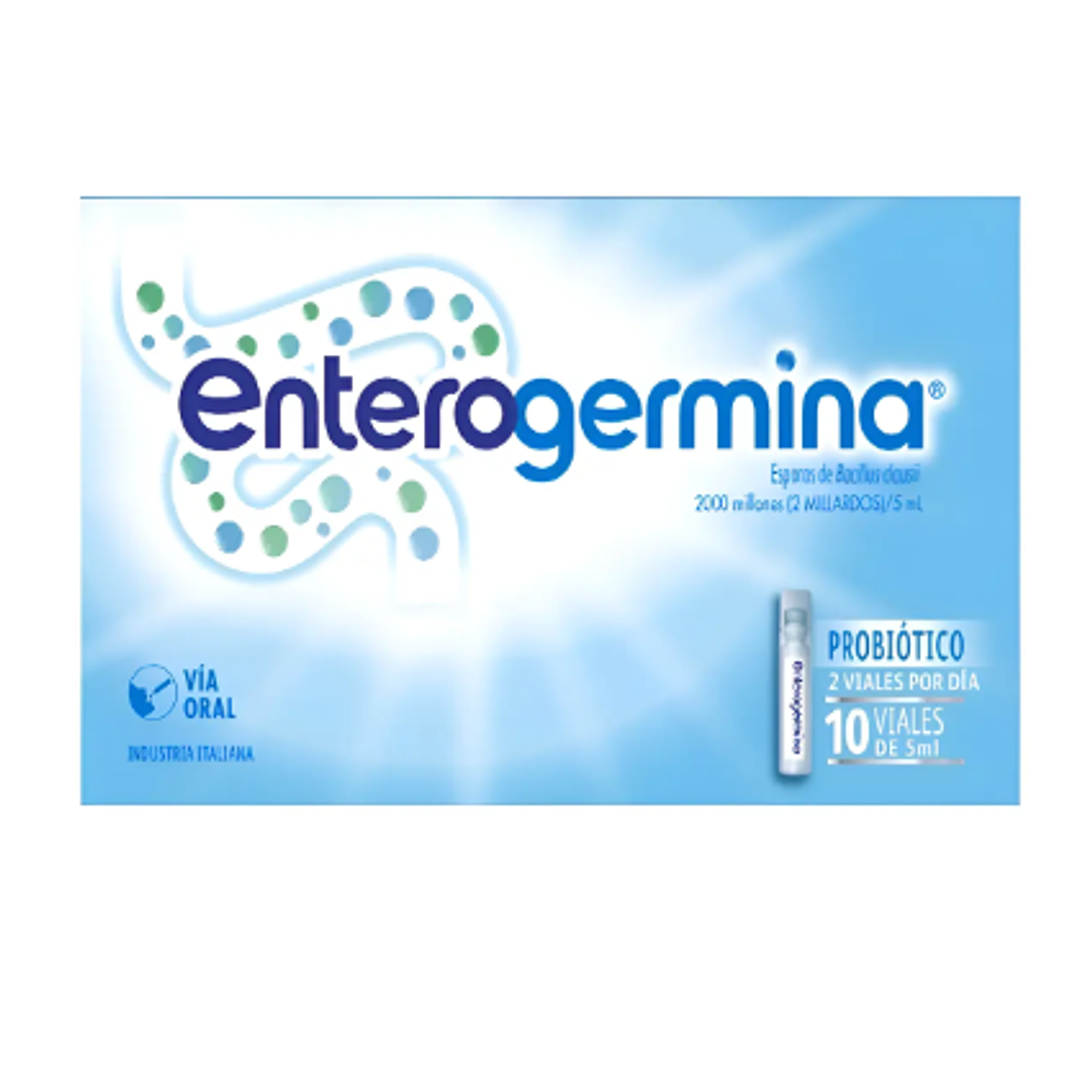 Entergermina Probiótico 10 viales 5 ml. 1
