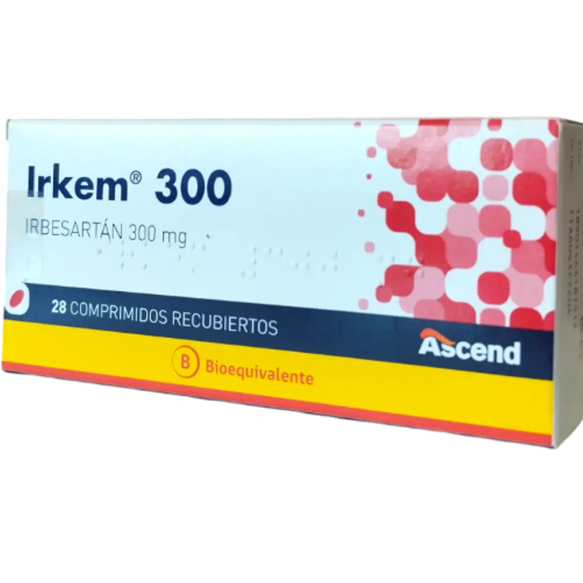 Irkem (B) Irbesartán 300 mg 28 Comprimidos. 1