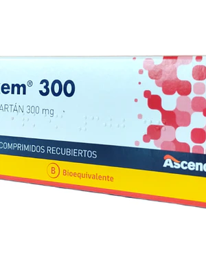 Irkem (B) Irbesartán 300 mg 28 Comprimidos.