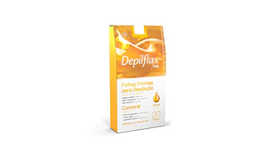 Depiflax Bandas para depilación corporal Natural 20 Unidades.
