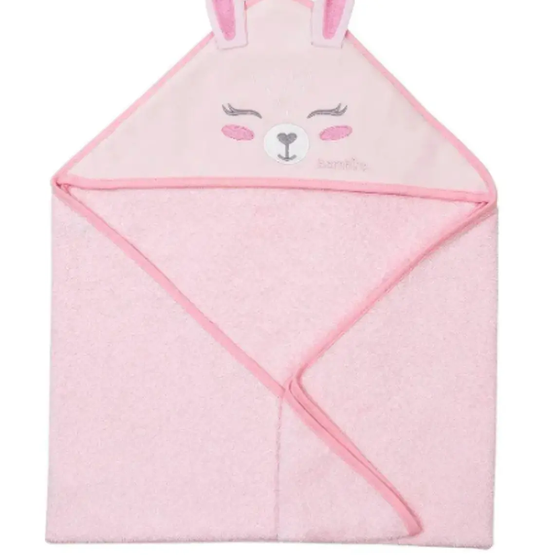 Bambino Toalla capucha rosada. 1