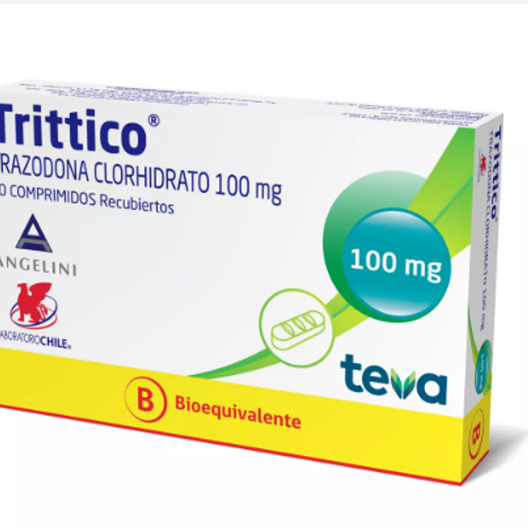 Trittico (B) Trazodona 100 mg 20 Comprimidos recubiertos. 1