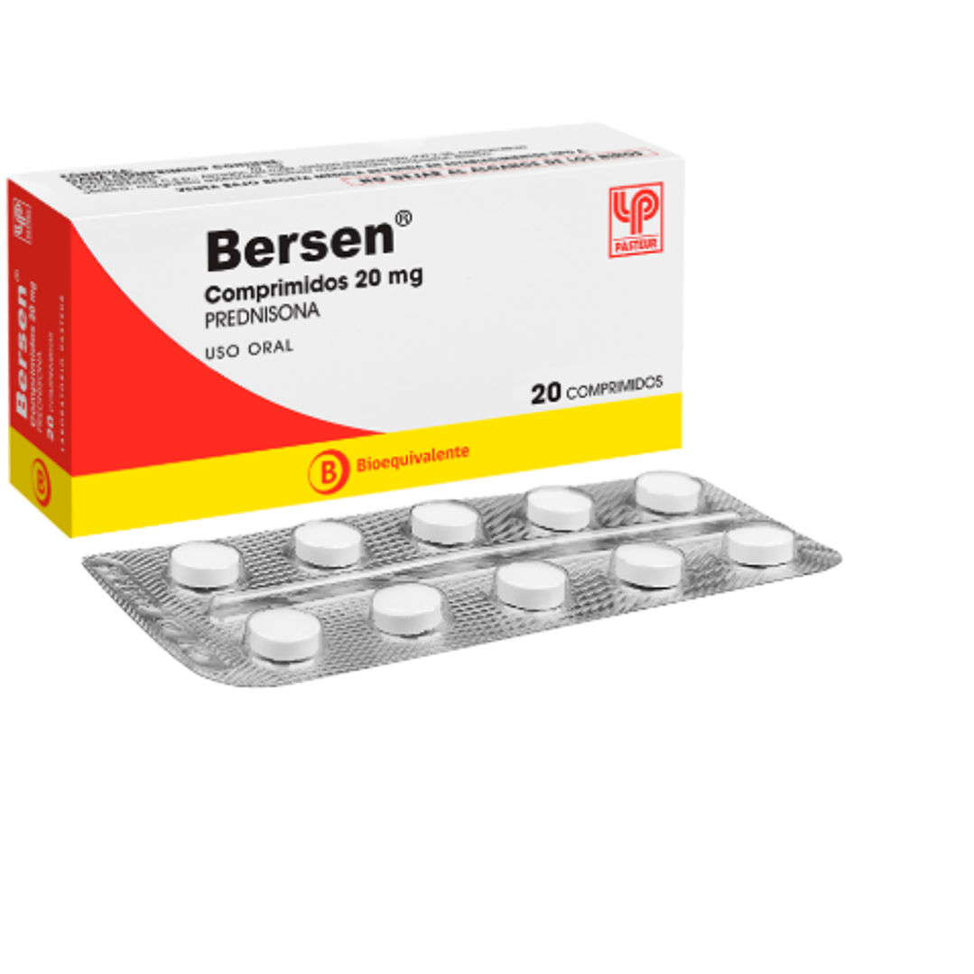 Bersen (B) Prednisosa 20 mg 20 Comprimidos. 1