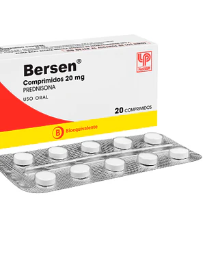 Bersen (B) Prednisosa 20 mg 20 Comprimidos.