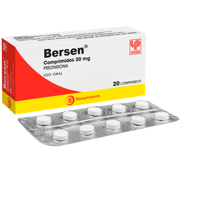 Bersen (B) Prednisosa 20 mg 20 Comprimidos. 1