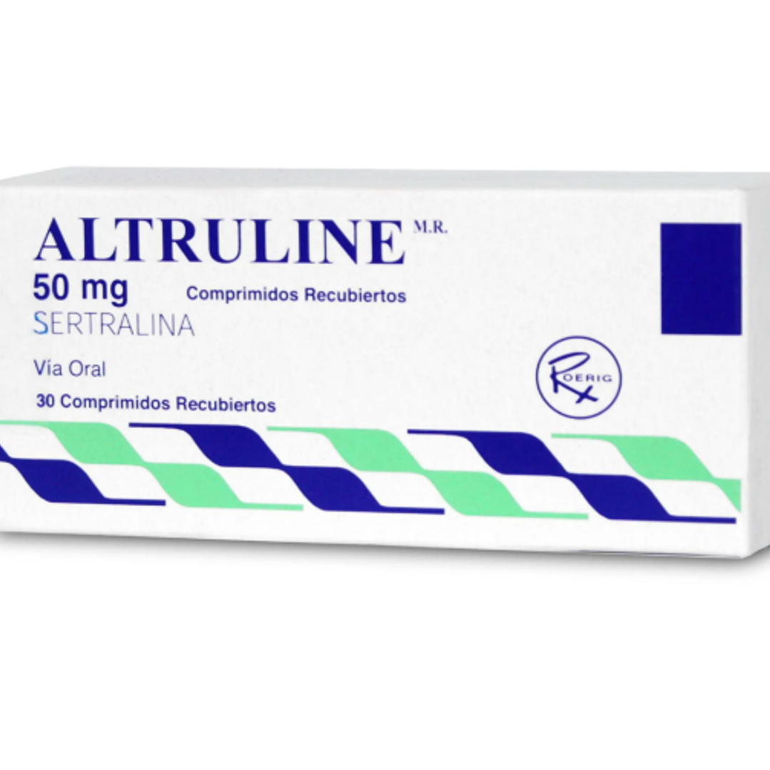 Altruline (B) Sertralina 50 mg 30 Comprimidos. 1
